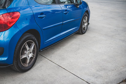 Maxton sideskørter til Peugeot 207 Sport – blank sort – billede 3 af 5