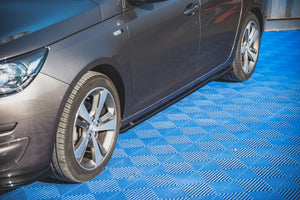 Maxton sideskørter til Peugeot 308 SW Mk2 – blank sort – billede 1 af 6
