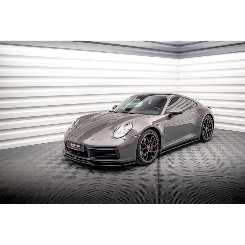 Maxton sideskørter til Porsche 911 Carrera 4S 992 – blank sort – billede 3 af 5