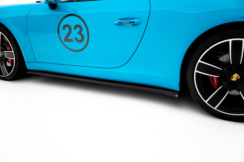 Maxton sideskørter til Porsche 911 Carrera 991 Facelift – blank sort – billede 3 af 5