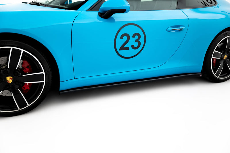 Maxton sideskørter til Porsche 911 Carrera 991 Facelift – blank sort – billede 1 af 5