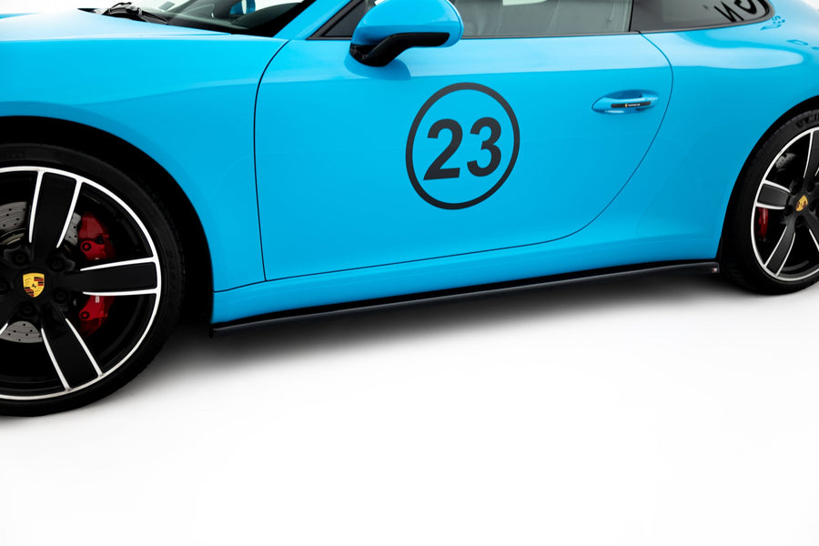Maxton sideskørter til Porsche 911 Carrera 991 Facelift – blank sort – billede 1 af 5