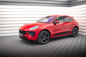 Maxton Side Skirts Diffusers Porsche Macan Mk1 Facelift - Gloss Black