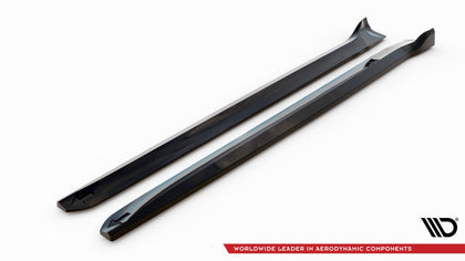 Maxton Side Skirts Diffusers Porsche Macan Mk1 - Gloss Black