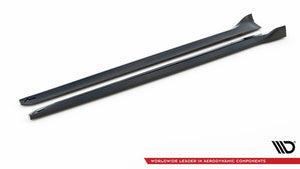 Maxton Side Skirts Diffusers Porsche Macan Mk1 - Gloss Black