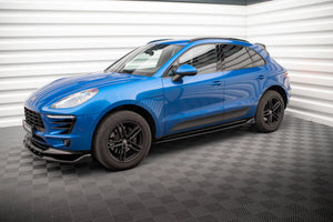 Maxton Side Skirts Diffusers Porsche Macan Mk1 - Gloss Black
