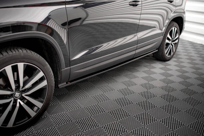 Maxton Side Skirts Diffusers Seat Ateca Mk1 - Gloss Black