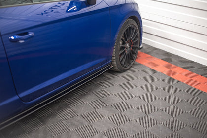 Maxton sideskørter til Seat Leon Cupra / FR SC Mk3 / Mk3 Facelift – blank sort – billede 5 af 7