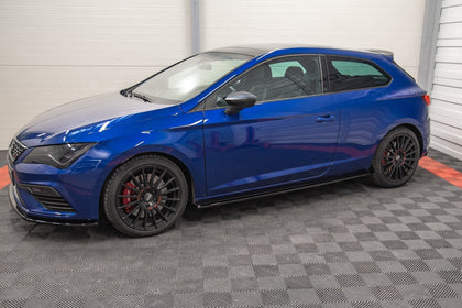 Maxton sideskørter til Seat Leon Cupra / FR SC Mk3 / Mk3 Facelift – blank sort – billede 1 af 7
