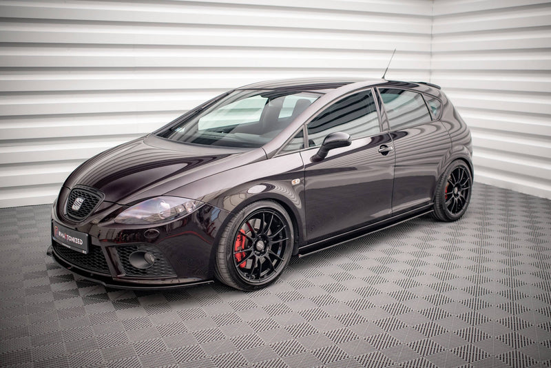 Maxton sideskørter til Seat Leon Mk2 Cupra / FR – blank sort – billede 3 af 5