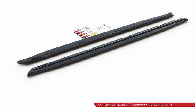 Maxton sideskørter til Skoda Kodiaq Sportline/RS Mk1 (version with mudFlaps) – blank sort – billede 2 af 2