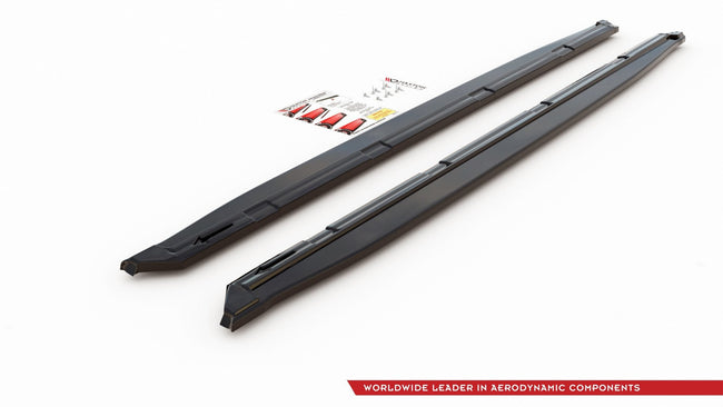 Maxton sideskørter til Skoda Kodiaq Sportline/RS Mk1 (version with mudFlaps) – blank sort – billede 1 af 2