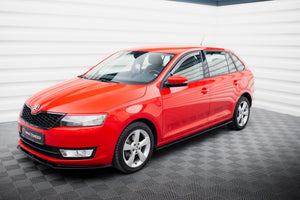 Maxton Side Skirts Diffusers Skoda Rapid - Gloss Black