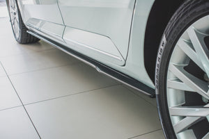 Maxton sideskørter til Skoda Superb Liftback / Combi Mk3 Facelift – blank sort – billede 1 af 7