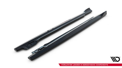 Maxton Side Skirts Diffusers Toyota IQ - Gloss Black