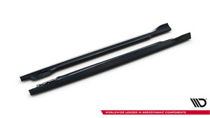 Maxton Side Skirts Diffusers Toyota IQ - Gloss Black