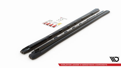 Maxton Side Skirts Diffusers Toyota Rav4 Mk5 - Gloss Black