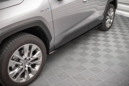 Maxton Side Skirts Diffusers Toyota Rav4 Mk5 - Gloss Black