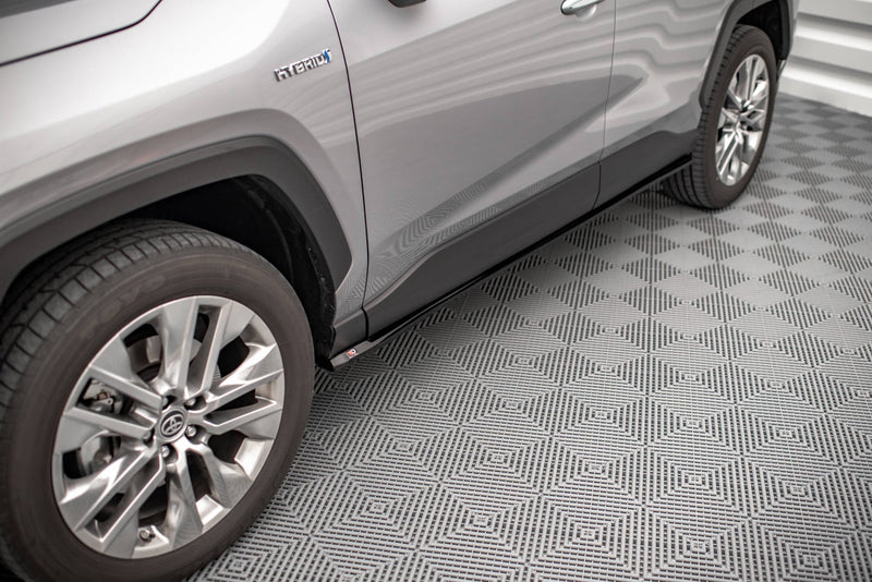 Maxton Side Skirts Diffusers Toyota Rav4 Mk5 - Gloss Black