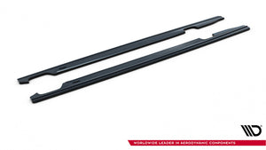 Maxton Side Skirts Diffusers Audi A6 C7 S-Line/ S6 C7 Facelift - Gloss Black