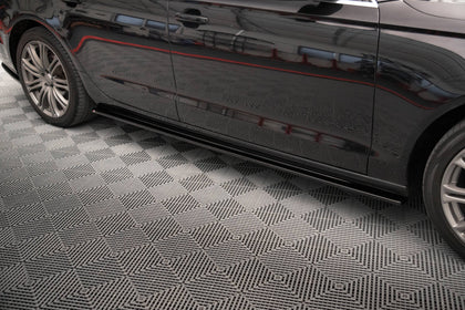 Maxton Side Skirts Diffusers Audi A6 C7 - Gloss Black