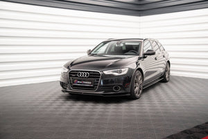 Maxton Side Skirts Diffusers Audi A6 C7 - Gloss Black