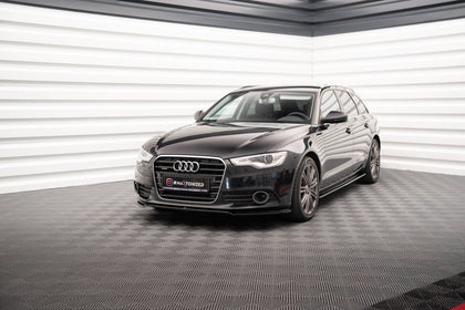 Maxton Side Skirts Diffusers Audi A6 C7 - Gloss Black