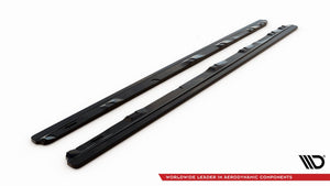 Maxton Side Skirts Diffusers Audi A6 C7 - Gloss Black