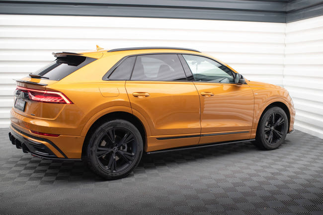 Maxton Side Skirts Diffusers  Audi Q8 S-Line - Gloss Black