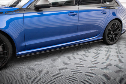 Maxton sideskørter til Audi RS6 C7 / C7 Facelift – blank sort – billede 1 af 5