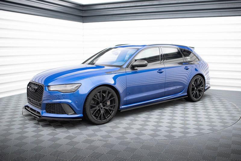 Maxton sideskørter til Audi RS6 C7 / C7 Facelift – blank sort – billede 3 af 5