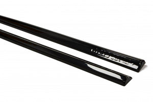 Maxton Side Skirts Diffusers Audi S3 / A3 S-Line 8V / 8V Fl Sportback  - Gloss Black