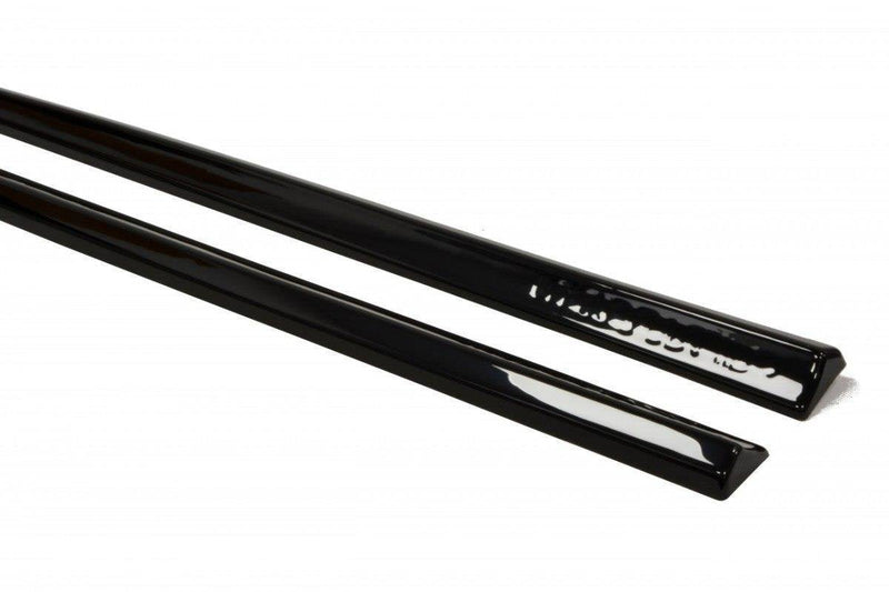 Maxton Side Skirts Diffusers Audi S3 / A3 S-Line 8V / 8V Fl Sportback  - Gloss Black