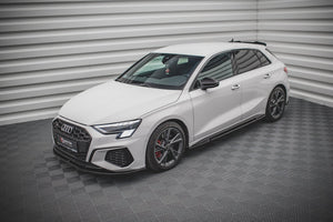 Maxton sideskørter til Audi S3 / A3 S-Line Sportback / Sedan 8Y / 8Y Facelift – blank sort – billede 2 af 6