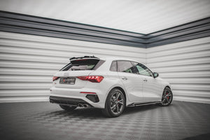 Maxton sideskørter til Audi S3 / A3 S-Line Sportback / Sedan 8Y / 8Y Facelift – blank sort – billede 3 af 6