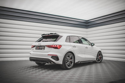 Maxton sideskørter til Audi S3 / A3 S-Line Sportback / Sedan 8Y / 8Y Facelift – blank sort – billede 3 af 6