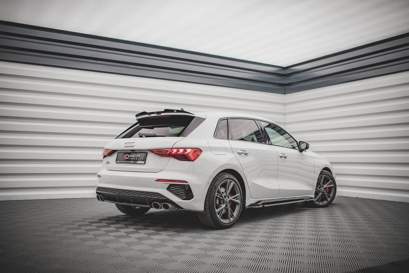 Maxton sideskørter til Audi S3 / A3 S-Line Sportback / Sedan 8Y / 8Y Facelift – blank sort – billede 3 af 6