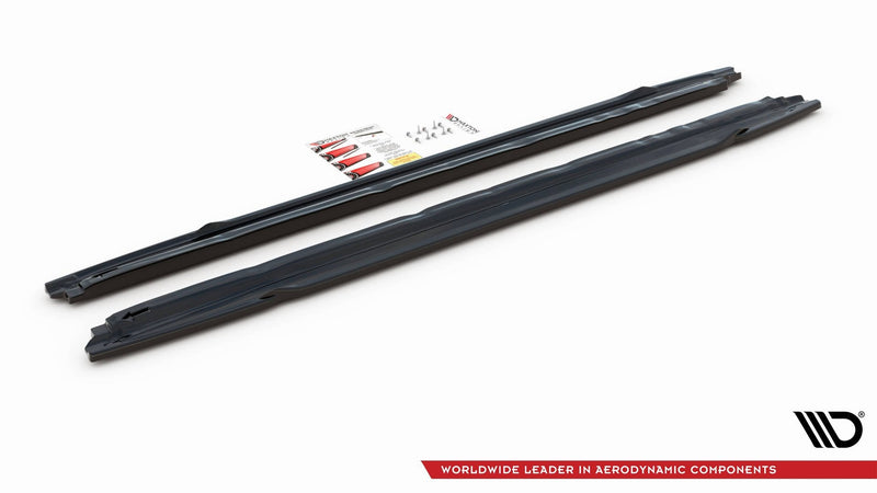 Maxton sideskørter til Audi S3 / A3 S-Line Sportback / Sedan 8Y / 8Y Facelift – blank sort – billede 4 af 6