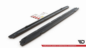 Maxton sideskørter til Audi S3 / A3 S-Line Sportback / Sedan 8Y / 8Y Facelift – blank sort – billede 5 af 6