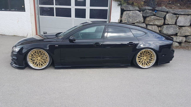 Maxton Side Skirts Diffusers Audi S7 / A7 S-Line C7 - Gloss Black