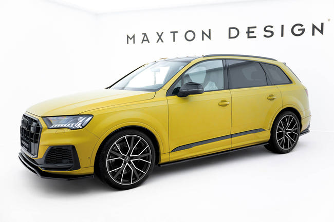 Maxton Side Skirts Diffusers Audi Sq7 Mk2 (4M) Facelift - Gloss Black
