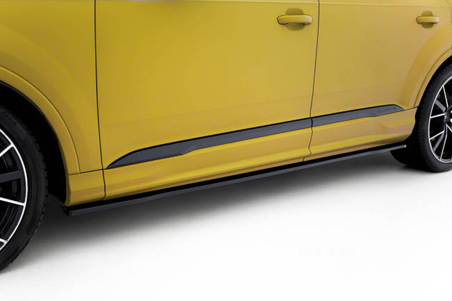 Maxton Side Skirts Diffusers Audi Sq7 Mk2 (4M) Facelift - Gloss Black