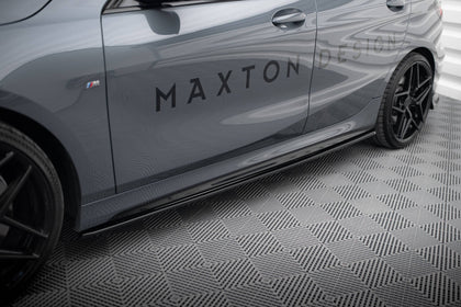 Maxton sideskørter til BMW 1 M-Pack / M135i / 128ti – blank sort – billede 1 af 5