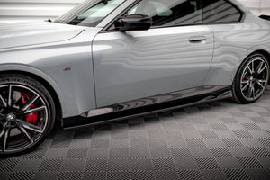 Maxton sideskørter til BMW 2 Coupe M-Pack / M240i G42 – blank sort – billede 1 af 6