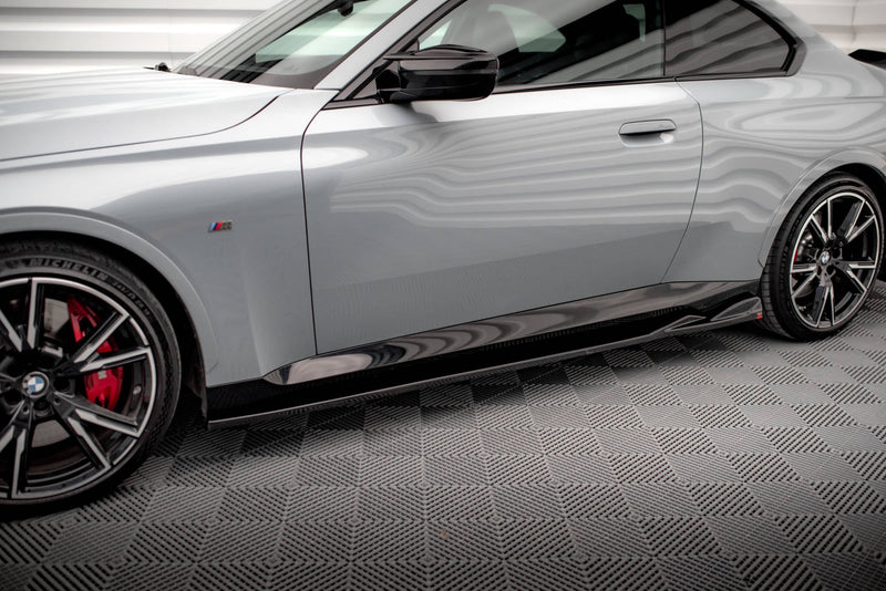 Maxton sideskørter til BMW 2 Coupe M-Pack / M240i G42 – blank sort – billede 1 af 6