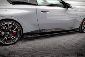 Maxton sideskørter til BMW 2 Coupe M-Pack / M240i G42 – blank sort – billede 3 af 6