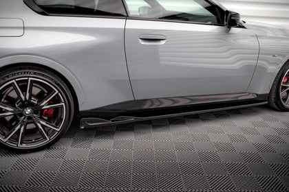 Maxton sideskørter til BMW 2 Coupe M-Pack / M240i G42 – blank sort – billede 3 af 6