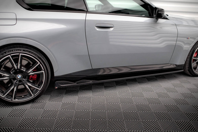 Maxton sideskørter til BMW 2 Coupe M-Pack / M240i G42 – blank sort – billede 3 af 6