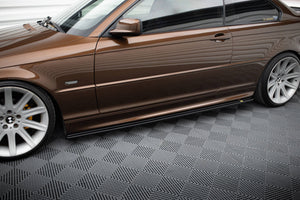Maxton sideskørter til BMW 3 E46 Mpack Coupe – blank sort – billede 1 af 5