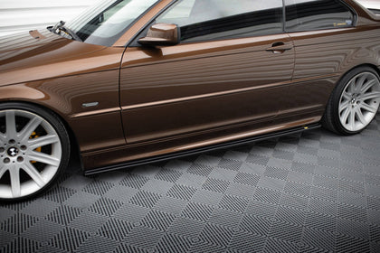 Maxton sideskørter til BMW 3 E46 Mpack Coupe – blank sort – billede 1 af 5